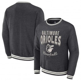 Baltimore Orioles Darius Rucker Vintage Pullover Sweatshirt Heather Charcoal