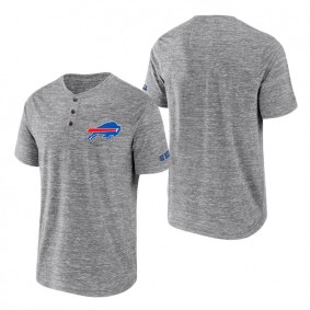 Bills NFL x Darius Rucker Collection Heathered Gray Slub Henley T-Shirt