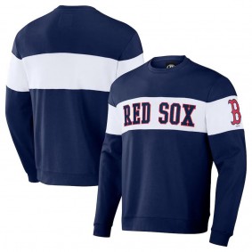 Boston Red Sox Darius Rucker Stripe Pullover Sweatshirt Navy