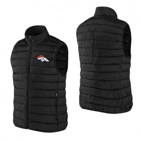 Broncos NFL x Darius Rucker Collection Black Faux Down Full-Zip Vest