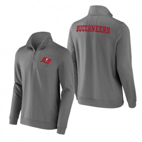 Buccaneers NFL x Darius Rucker Collection Gray Tri-Blend Quarter-Zip Sweatshirt