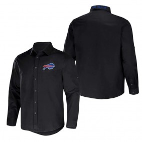 Men's Buffalo Bills NFL x Darius Rucker Collection by Fanatics Black Convertible Twill Long Sleeve Button-Up Shirt
