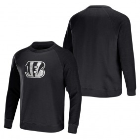 Men's Cincinnati Bengals NFL x Darius Rucker Collection by Fanatics Black Raglan Fleece Pullover Sweatshirt