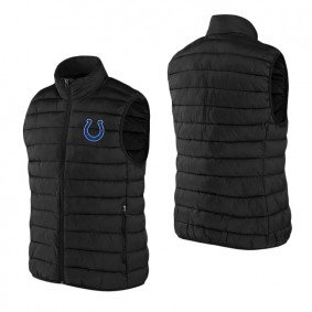 Colts NFL x Darius Rucker Collection Black Faux Down Full-Zip Vest
