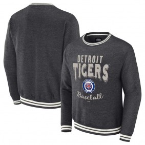 Detroit Tigers Darius Rucker Vintage Pullover Sweatshirt Heather Charcoal