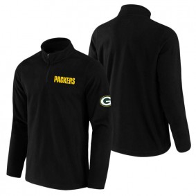 Men's Green Bay Packers NFL x Darius Rucker Collection by Fanatics Black Polar Fleece Quarter-Zip Jacket