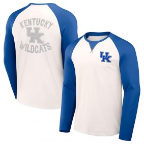 Kentucky Wildcats Darius Rucker Raglan Long Sleeve T-Shirt Cream Royal