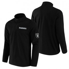 Men's Las Vegas Raiders NFL x Darius Rucker Collection by Fanatics Black Polar Fleece Quarter-Zip Jacket