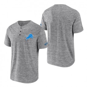 Lions NFL x Darius Rucker Collection Heathered Gray Slub Henley T-Shirt
