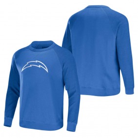 Men's Los Angeles Chargers NFL x Darius Rucker Collection by Fanatics Powder Blue Raglan Fleece Pullover Sweatshirt