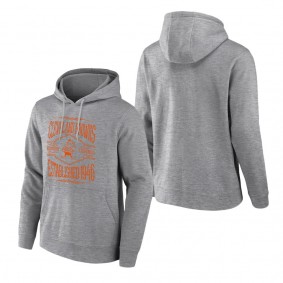 Men's Cleveland Browns NFL x Darius Rucker Collection by Fanatics Heathered Gray 2-Hit Pullover Hoodie