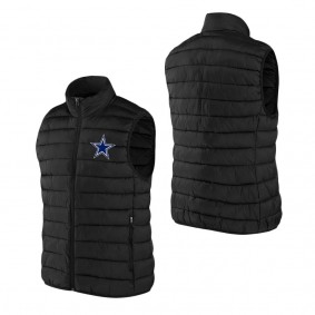 Men's Dallas Cowboys NFL x Darius Rucker Collection by Fanatics Black Faux Down Full-Zip Vest