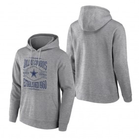 Men's Dallas Cowboys NFL x Darius Rucker Collection by Fanatics Heathered Gray 2-Hit Pullover Hoodie