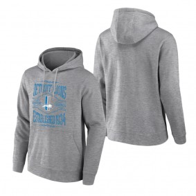 Men's Detroit Lions NFL x Darius Rucker Collection by Fanatics Heathered Gray 2-Hit Pullover Hoodie