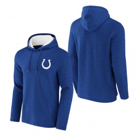 Men's Indianapolis Colts NFL x Darius Rucker Collection by Fanatics Heathered Royal Waffle Knit Pullover Hoodie