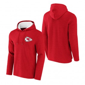 Men's Kansas City Chiefs NFL x Darius Rucker Collection by Fanatics Heathered Red Waffle Knit Pullover Hoodie