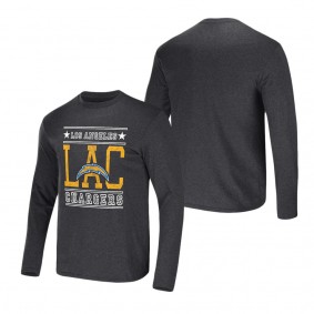 Men's Los Angeles Chargers NFL x Darius Rucker Collection by Fanatics Heathered Charcoal Long Sleeve T-Shirt