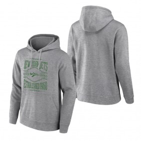 Men's New York Jets NFL x Darius Rucker Collection by Fanatics Heathered Gray 2-Hit Pullover Hoodie
