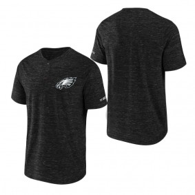 Men's Philadelphia Eagles NFL x Darius Rucker Collection by Fanatics Black Slub Henley T-Shirt