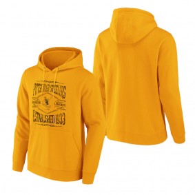 Men's Pittsburgh Steelers NFL x Darius Rucker Collection by Fanatics Gold 2-Hit Pullover Hoodie