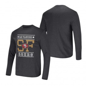 Men's San Francisco 49ers NFL x Darius Rucker Collection by Fanatics Heathered Charcoal Long Sleeve T-Shirt