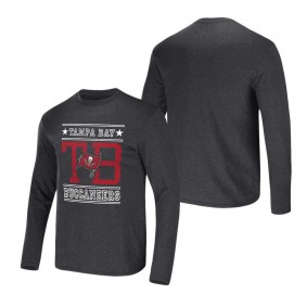 Men's Tampa Bay Buccaneers NFL x Darius Rucker Collection by Fanatics Heathered Charcoal Long Sleeve T-Shirt