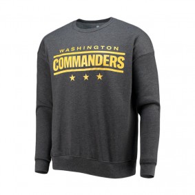Men's Washington Commanders NFL x Darius Rucker Collection by Fanatics Charcoal Star Sponge Fleece Pullover Sweatshirt