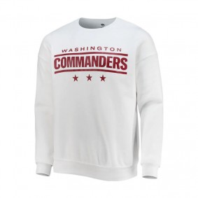 Men's Washington Commanders NFL x Darius Rucker Collection by Fanatics White Star Sponge Fleece Pullover Sweatshirt