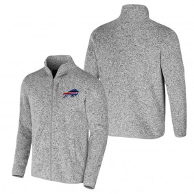 Men's Buffalo Bills NFL x Darius Rucker Collection by Fanatics Heather Gray Fleece Full-Zip Jacket