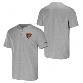 Men's Chicago Bears NFL x Darius Rucker Collection by Fanatics Heather Gray Henley T-Shirt