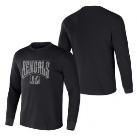 Men's Cincinnati Bengals NFL x Darius Rucker Collection by Fanatics Black Long Sleeve Thermal T-Shirt
