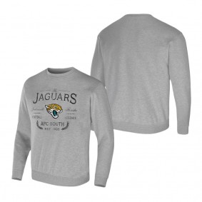 Men's Jacksonville Jaguars NFL x Darius Rucker Collection by Fanatics Heather Gray Pullover Sweatshirt