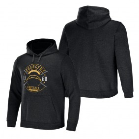 Men's Los Angeles Chargers NFL x Darius Rucker Collection by Fanatics Heather Charcoal Radar Pullover Hoodie