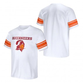 Men's Tampa Bay Buccaneers NFL x Darius Rucker Collection by Fanatics White Football Striped T-Shirt