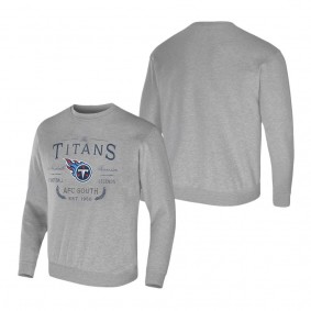 Men's Tennessee Titans NFL x Darius Rucker Collection by Fanatics Heather Gray Pullover Sweatshirt