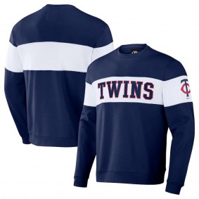 Minnesota Twins Darius Rucker Stripe Pullover Sweatshirt Navy
