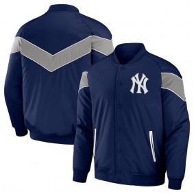 New York Yankees Darius Rucker Baseball Raglan Full-Snap Jacket Navy