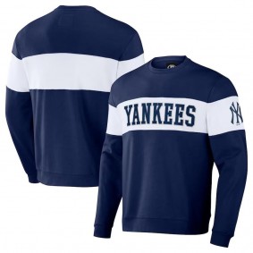 New York Yankees Darius Rucker Stripe Pullover Sweatshirt Navy