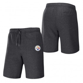 Men's Pittsburgh Steelers NFL x Darius Rucker Collection by Fanatics Heather Charcoal Logo Shorts
