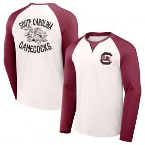 South Carolina Gamecocks Darius Rucker Raglan Long Sleeve T-Shirt Cream Garnet