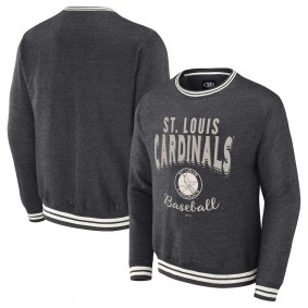 St. Louis Cardinals Darius Rucker Vintage Pullover Sweatshirt Heather Charcoal