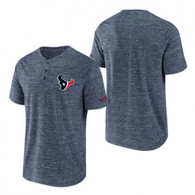 Texans NFL x Darius Rucker Collection Navy Slub Henley T-Shirt